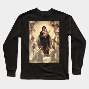 Regina Angelorum by Bouguereau Long Sleeve T-Shirt